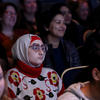 Guest listen to a Q & A with novelist Margaret Atwood during the start of the 42nd Annual Writers Week  on Monday, Feb. 4, 2019 at UCR.  (UCR/Stan Lim)