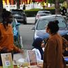 The fair had booths giving out information on women's health.