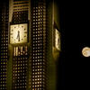 bell tower and moon