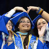 People celebrating at UCR's 72nd Commencement in 2026