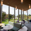 lounge space with view