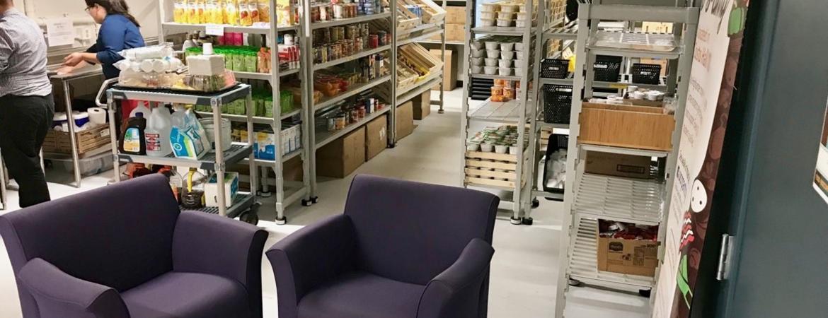 R'Pantry with aisle of food