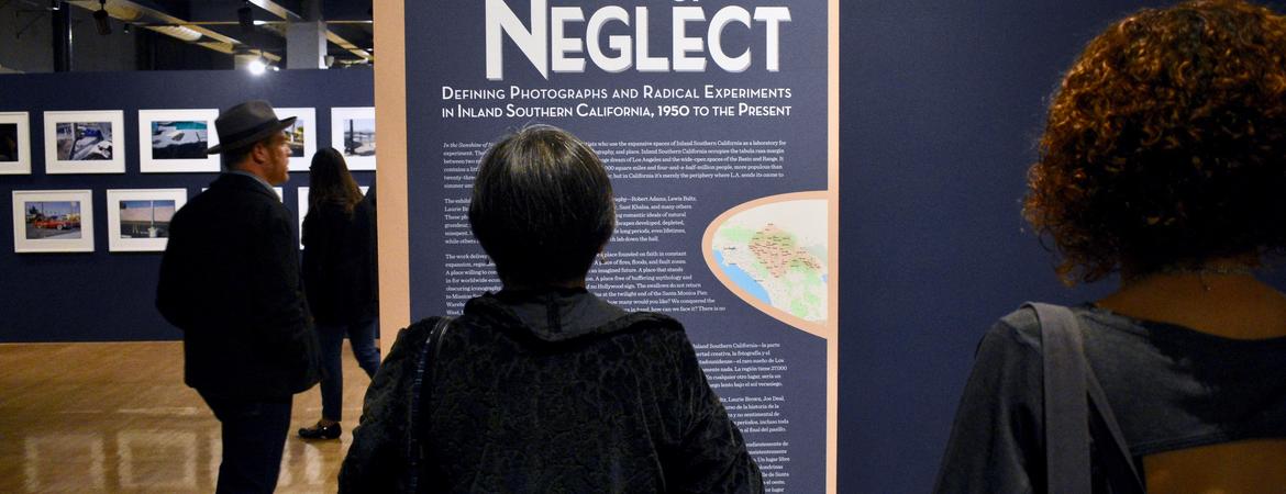 People at museum exhibit