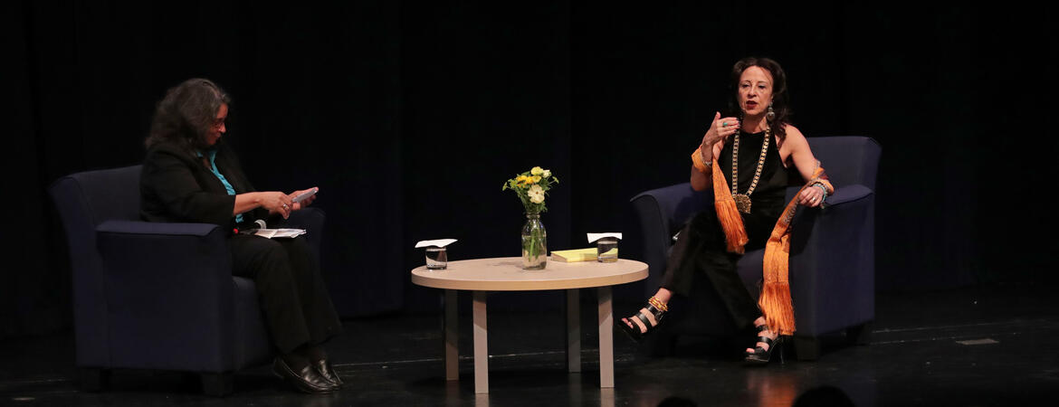 Maria Hinojosa at 50th Hays Press Enterprise Lecture on April 9, 2019. (UCR/Stan Lim)