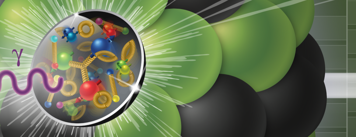 representation of what happens in the electron-ion collider credit: Brookhaven National Laboratory