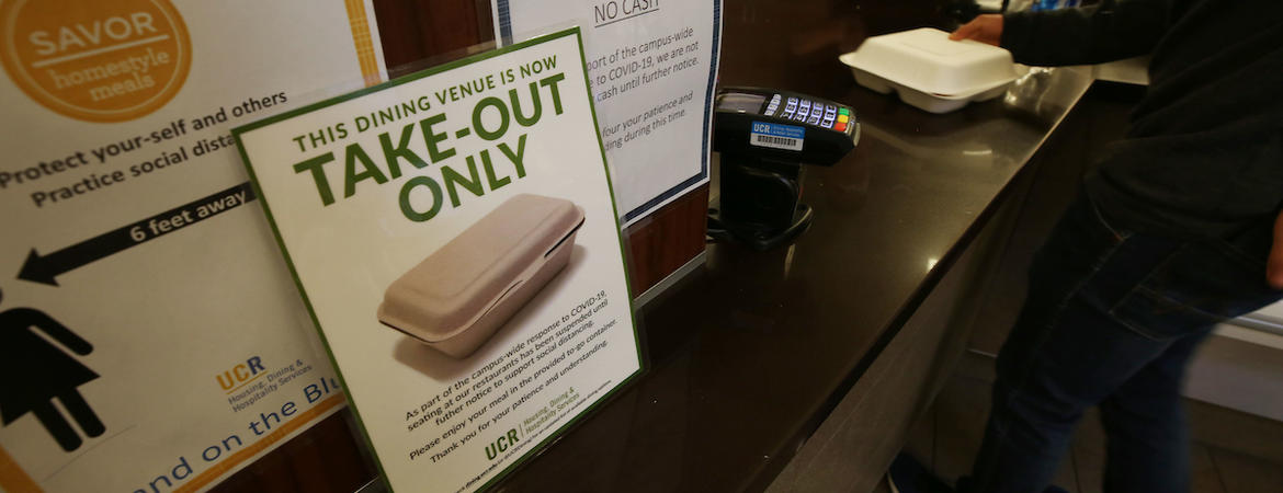 Dining Services is still feeding students. 