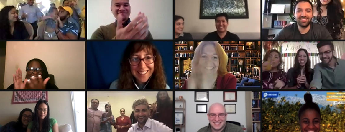 Crowd shot of Zoom call