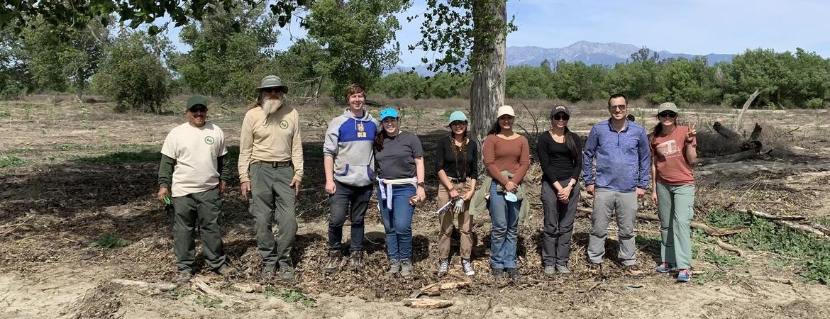 Students with UCR parks team