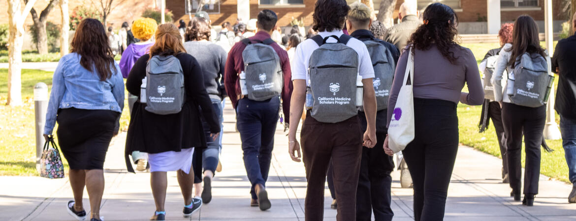 Students with CMSP backpacks