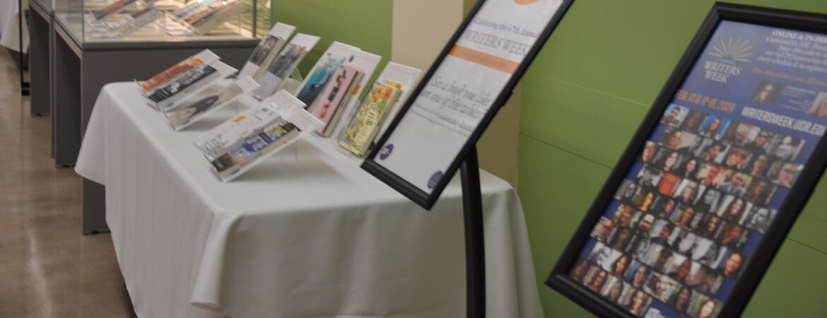 Writer week exhibit