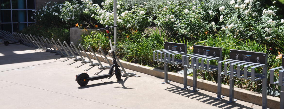 racks outside the HUB