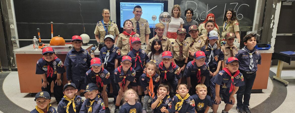 Cub scouts visit UCR on Nov. 3, 2024