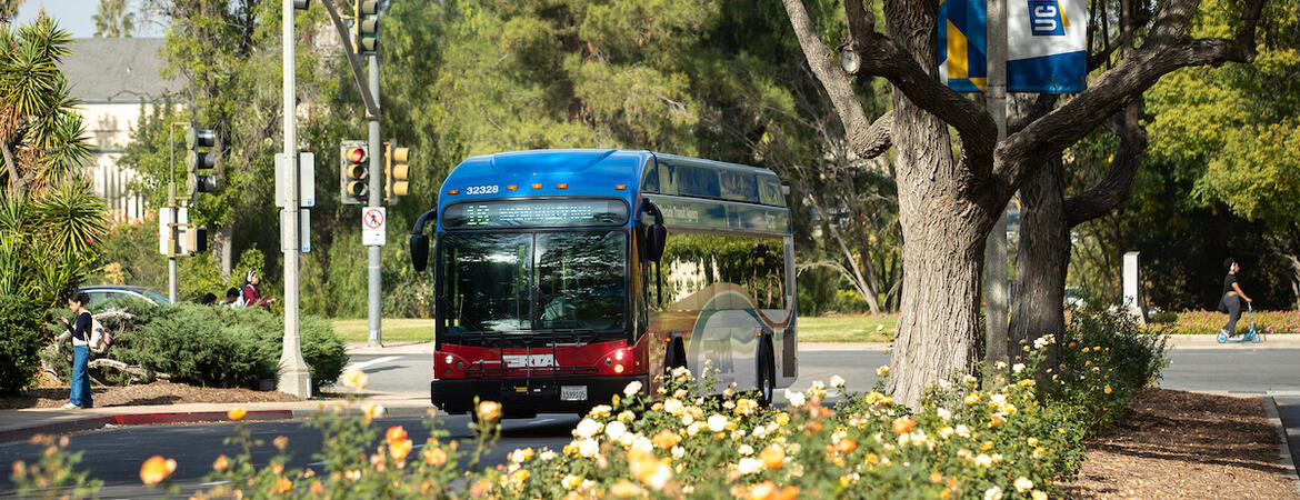 RTA bus on campus