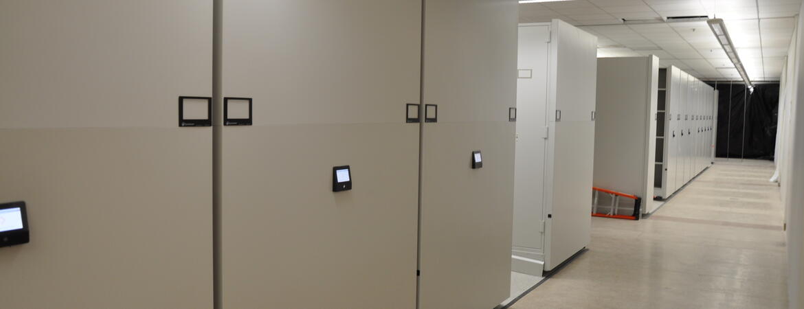 new library storage area