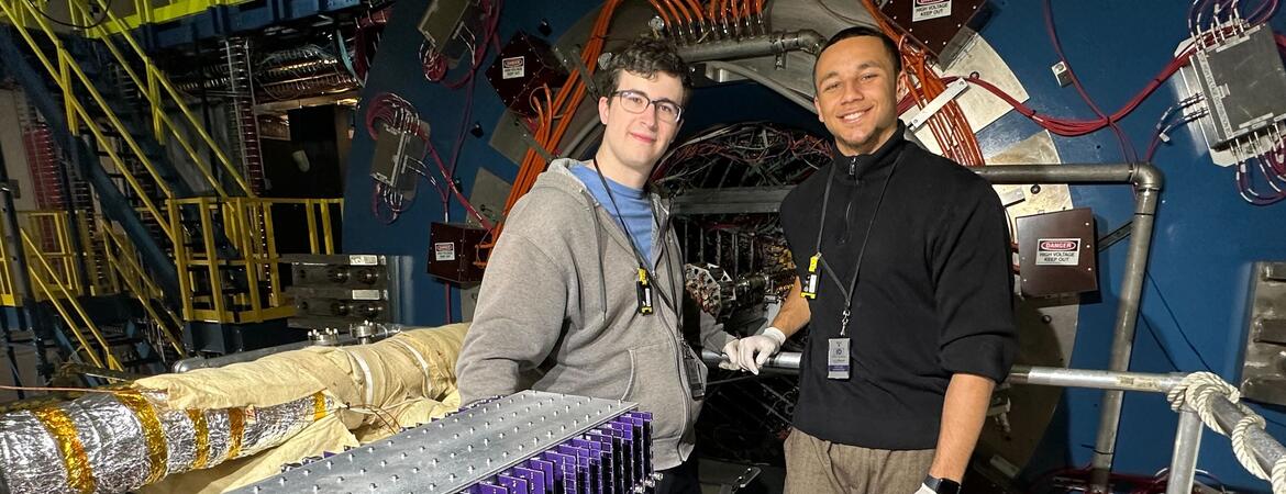 Sean Preins and Peter Carney with prototype