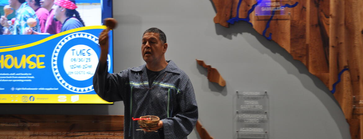 Blessing for oak tree display unveiling