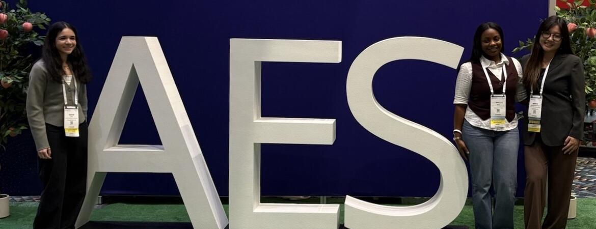 Marin Furukuwa and others at AES meeting