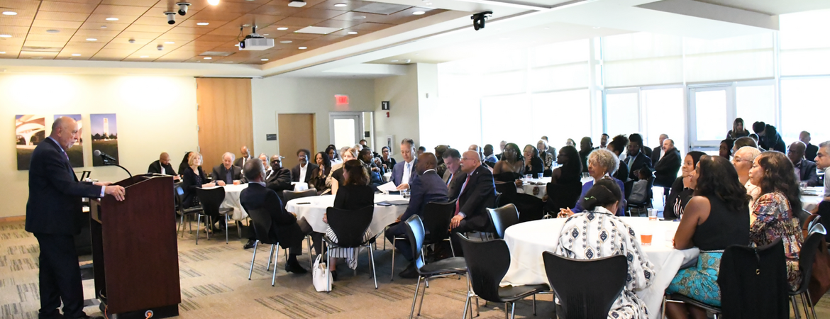 Memorial at alumni and visitors center