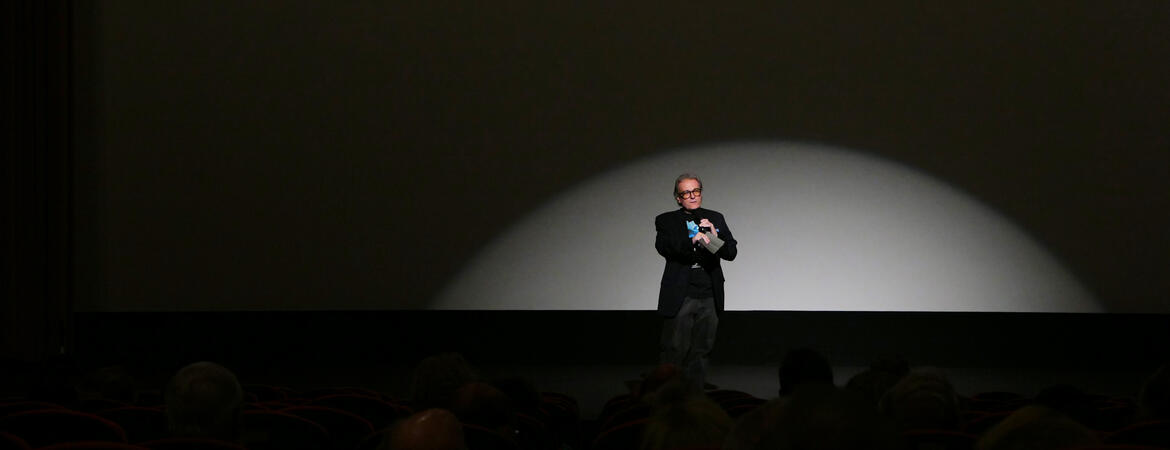 Richard Edwards in a movietheater