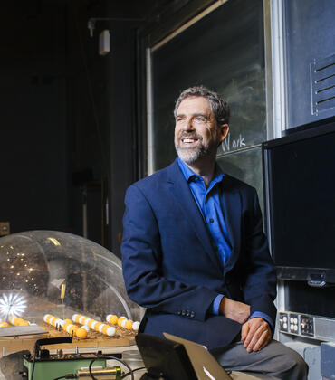 Ken Barish in his office