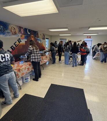 Prepping holiday dinner