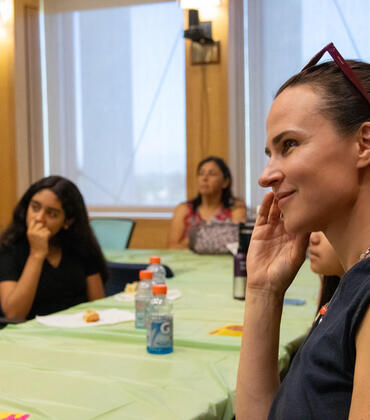 Kalina Michalska at a KIND Lab outreach event