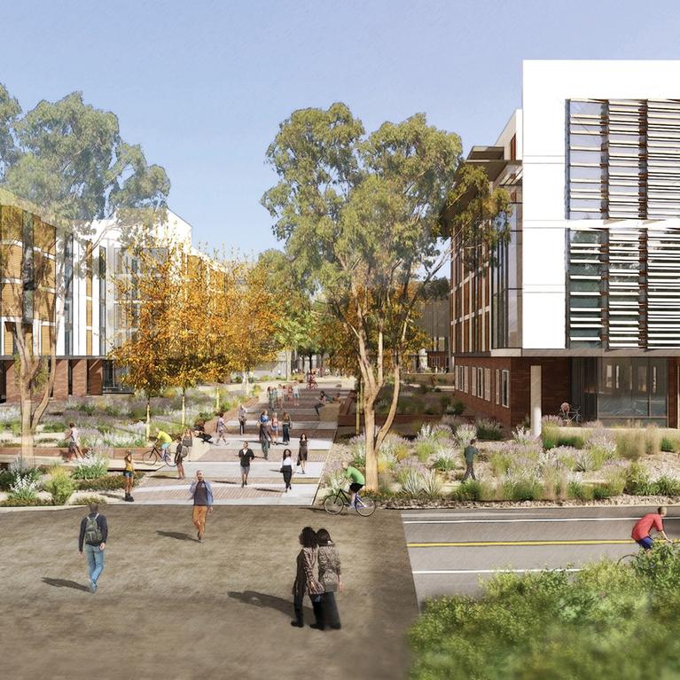 Rendering of student housing building