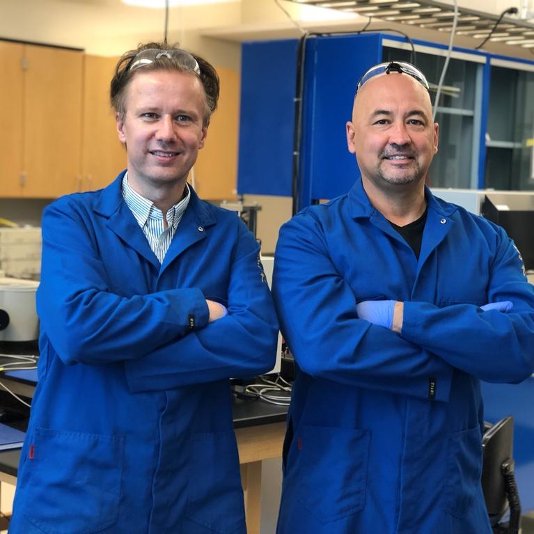 Ludwig Bartels on right and Alexander Balandin on left