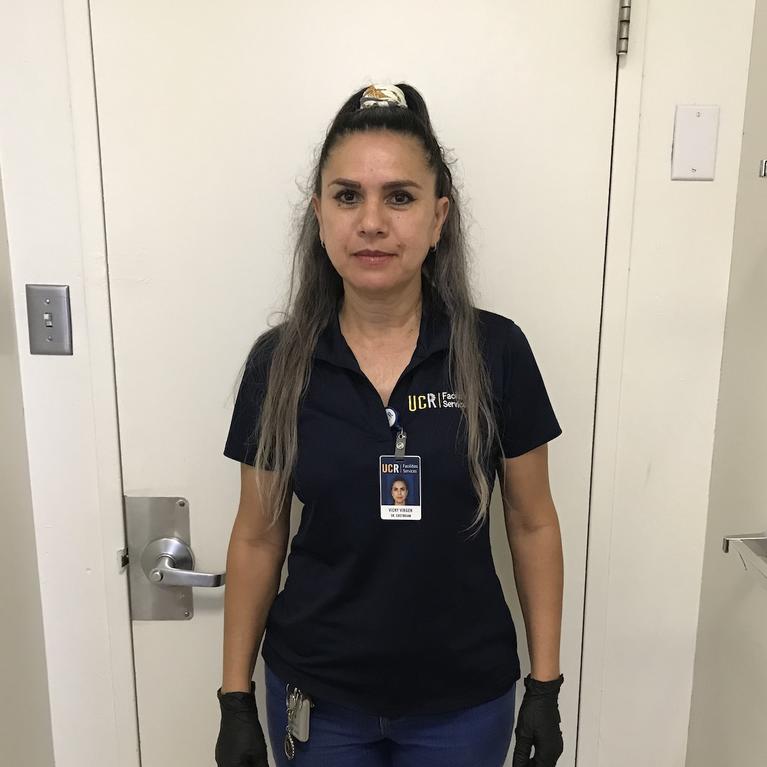 Vicky Virgen, senior custodian