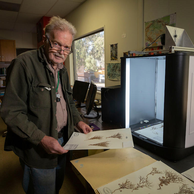 UCR Herbarium Curator Andrew Sanders
