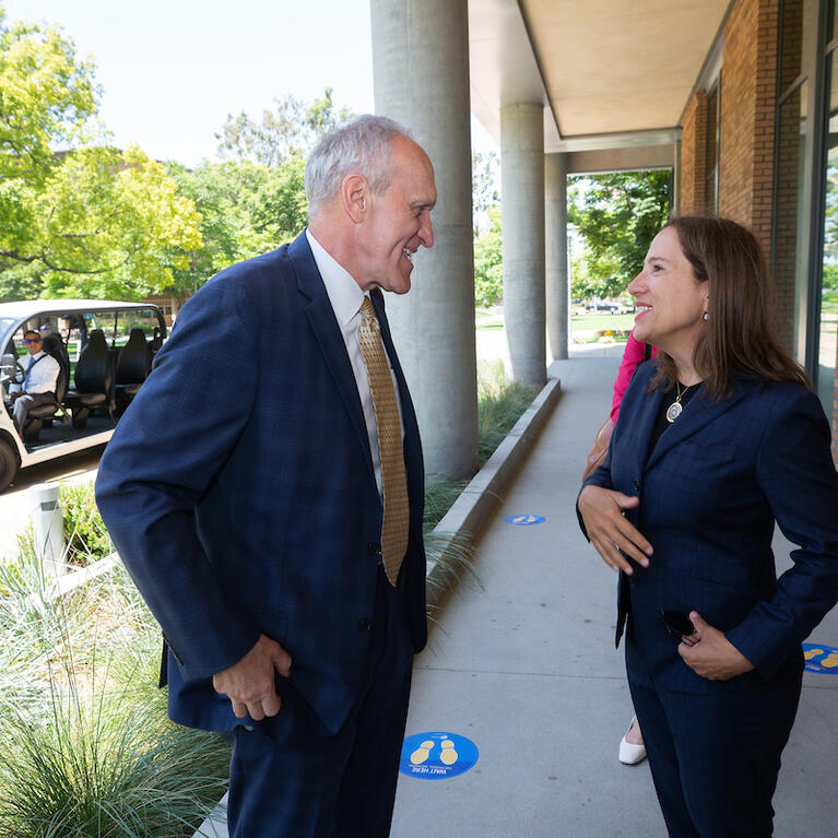 Chancellor Wilcox and Lt. Gov. Eleni Kounalakis