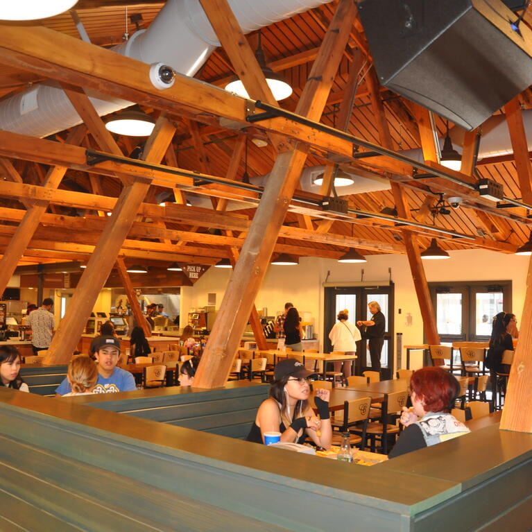 The Barn dining area