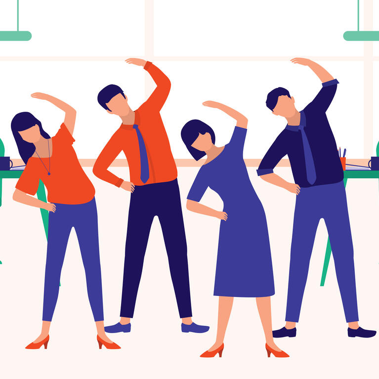 stretching illustration