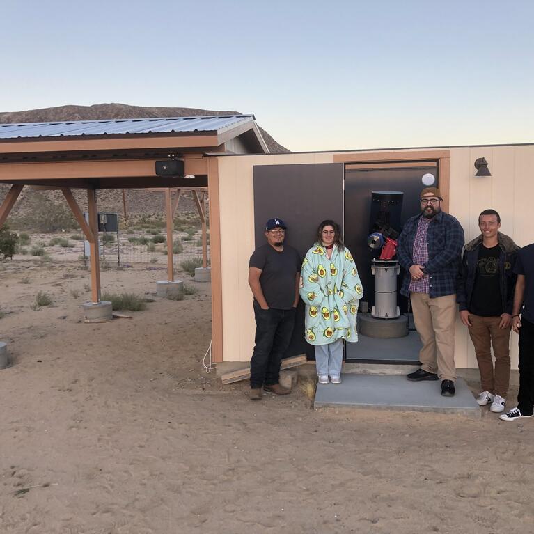 Physics undergraduate students at GMARS