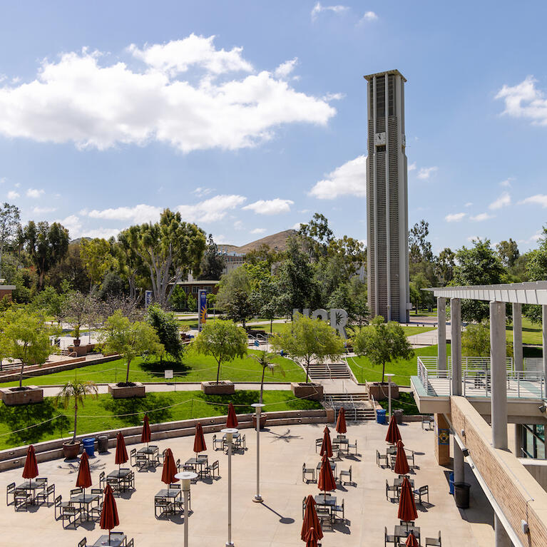 HUB Plaza and bell tower