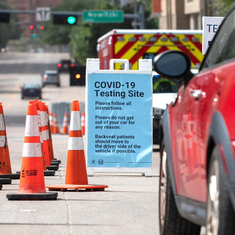 Covid testing in Dallas, Texas