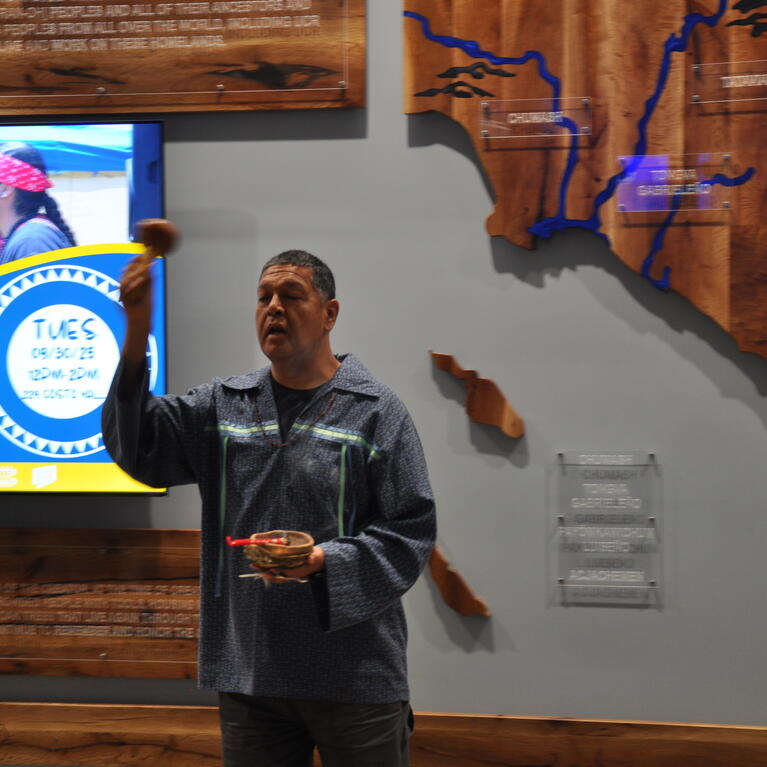 Blessing for oak tree display unveiling