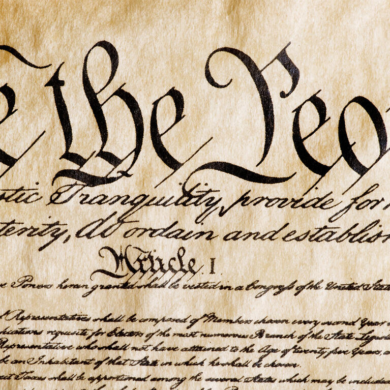 Image of the US Constitution