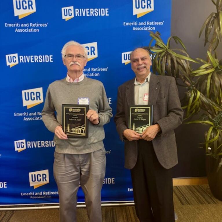 professors with plaques