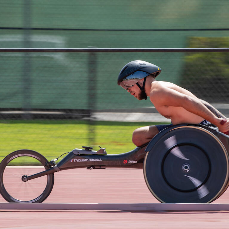 French paralympic team training