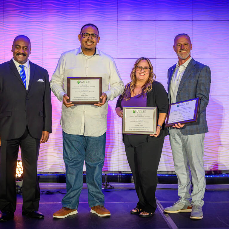 Dining Services staff accept award