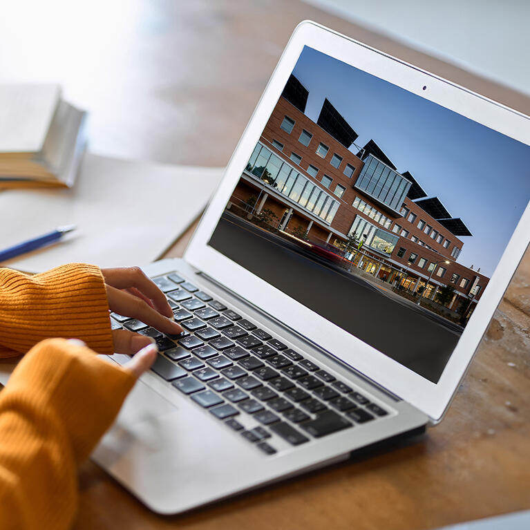 Online MBA program conceptual image