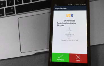 Phone with mfa alert