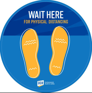 Wait here footprints