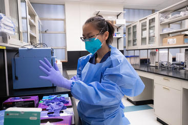 Putting on protective gear