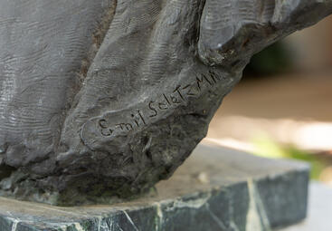 Sproul bust at Sproul Hall