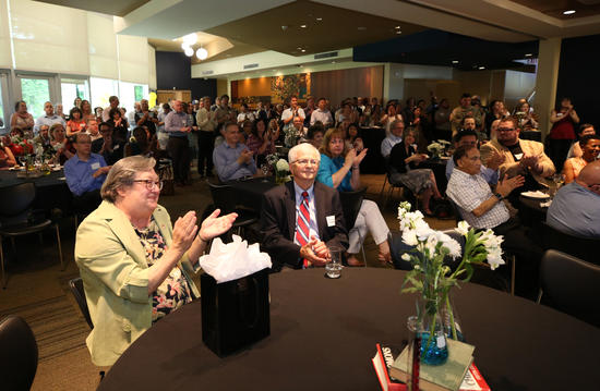 Provost Larive at farewell reception