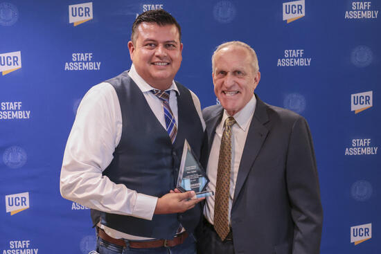 Alex Cortez and Chancellor Wilcox