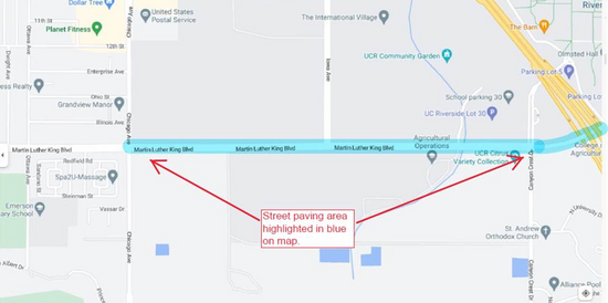 MLK project area map
