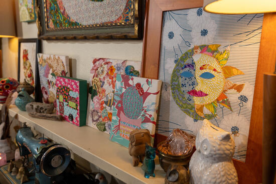 Textile art by Maggie Tello Case